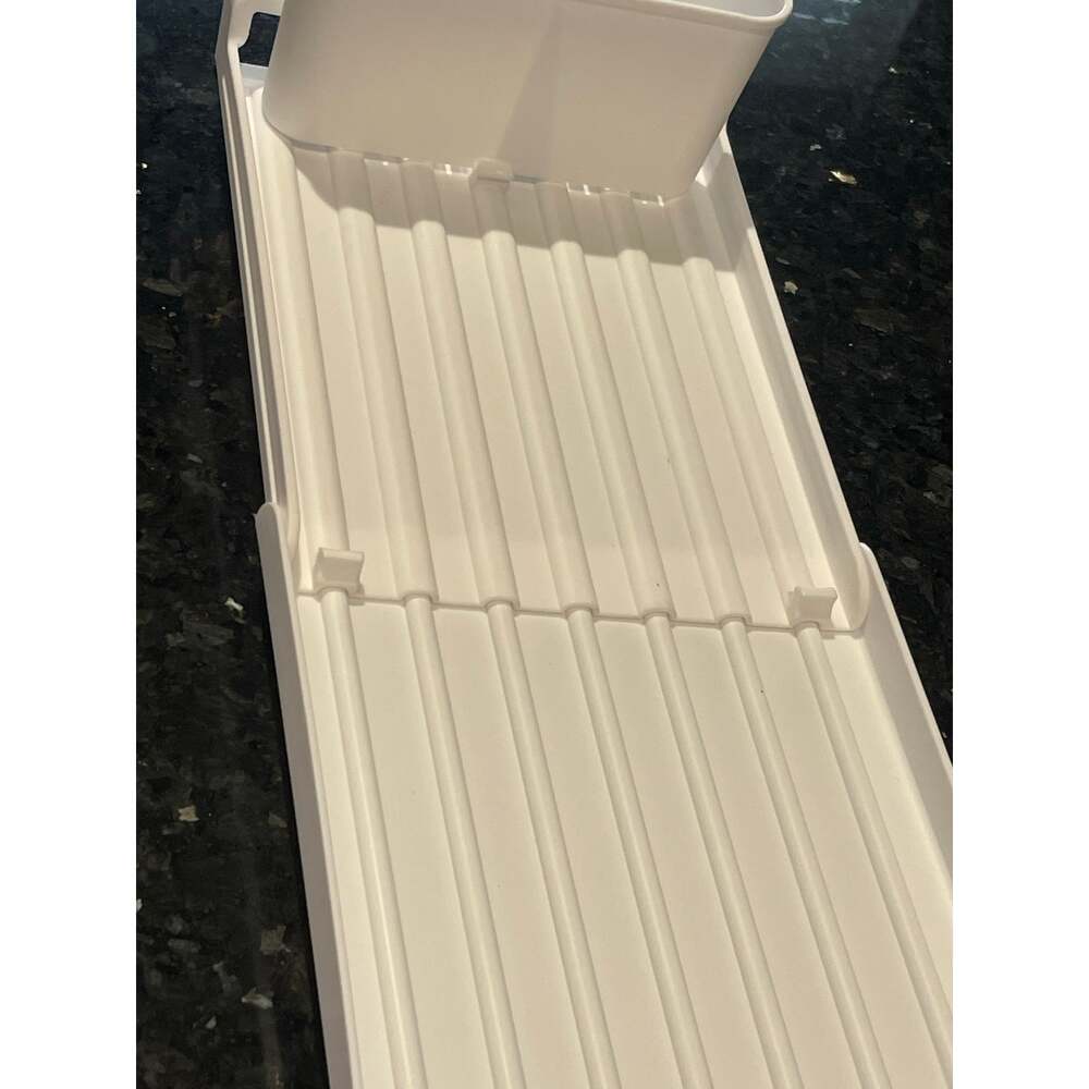 Small Expandable Dish Drying Rack White - Picture 4 of 6